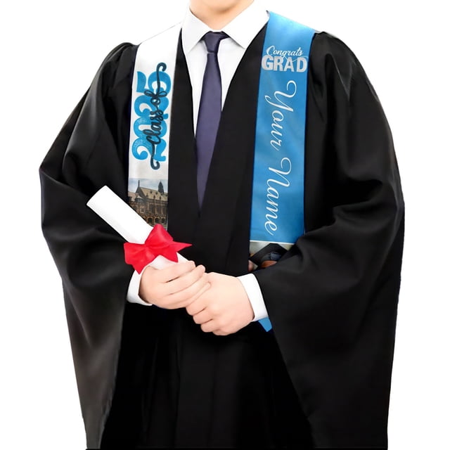 Elegant Graduation Stole Shawl For Ceremonies School Events With Pointed Collar Design Versatile Accessory Gown