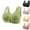 Green, variant on Oversized Bras For Women Front Closure Bra With Button Closeure Push-Up Unpadded Top Everyday Comfortable Wirefree Bras