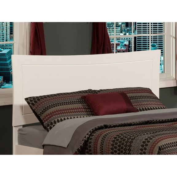 AFI  Metro Headboard with Attachable Charger White Full