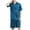 Blue, variant on ZVNAΖH Pajama Sets Men, Men's Summer Casual Silk Satin Button Down Collared Short Sleeve Shirts and Shorts 2 Piece