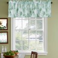 thumbnail image 4 of Green Abstract Valances for Windows, Decorative Rod Pocket Window Valance Curtains, Modern Oil Painted Art Contemporary Short Curtain Drapes for Kitchen/Bathroom/Living Room, 2 Panels, 60" W x 18" L, 4 of 8