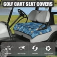 thumbnail image 3 of Yuyamidu Christmas Golf Cart Seat Covers with 4 Front Pockets Blue Snowflake Golf Cart Seat Towel Blanket Club Car Seat Cushion Covers, 3 of 7