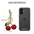 thumbnail image 6 of Soda Candy Cherry Bag Charm Purse Cute Keychains for Women Car Keyrings Leather Handbags Made of Metal Hardware and Glittering Resin, 6 of 7