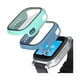 thumbnail image 1 of wonima02 Compatible with AT&T amiGO Jr Watch Screen Protector, 2Pack Hard PC and Tempered Glass Case Cover for amiGo Kids Smartwatch Accessories, Anti-Scratch and Touch Sensitive (Teal+Blue), 1 of 1
