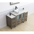 thumbnail image 5 of Vanity Art 54" Single Sink Freestanding Bathroom Vanity Set with Engineered Marble Top and Mirror, 5 of 9