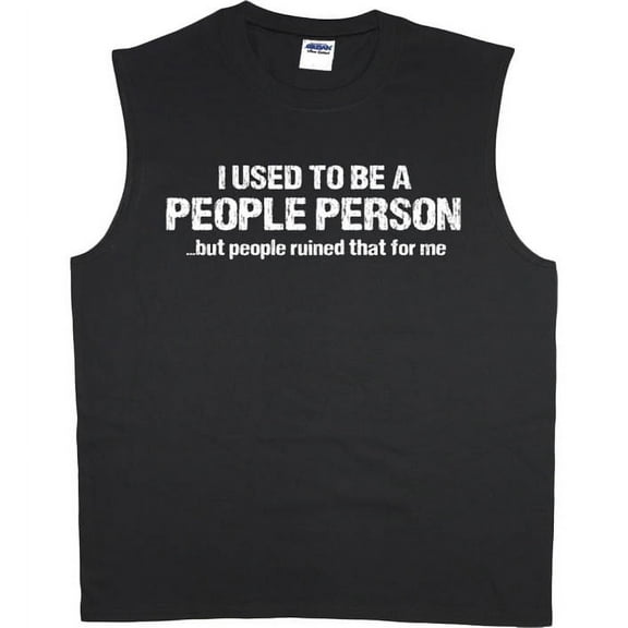 Funny saying people person t-shirt sleeveless t-shirt muscle tee for men