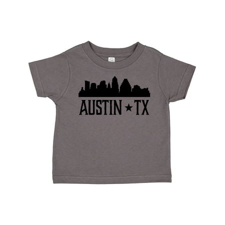 

Inktastic Austin Texas Skyline Silhouette TX City Gift Toddler Boy or Toddler Girl T-Shirt