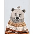 thumbnail image 2 of Borges, Victoria 15x18 White Modern Wood Framed Museum Art Print Titled - Fair Isle Bear II, 2 of 4