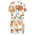 thumbnail image 5 of Summer Savings Clearance!Viikei Womens Plus Size Clearance $5,Women Casual Round Neck Short Sleeve Blouse Fashion Pants Pajamas Suit Multicolor XXL, 5 of 6