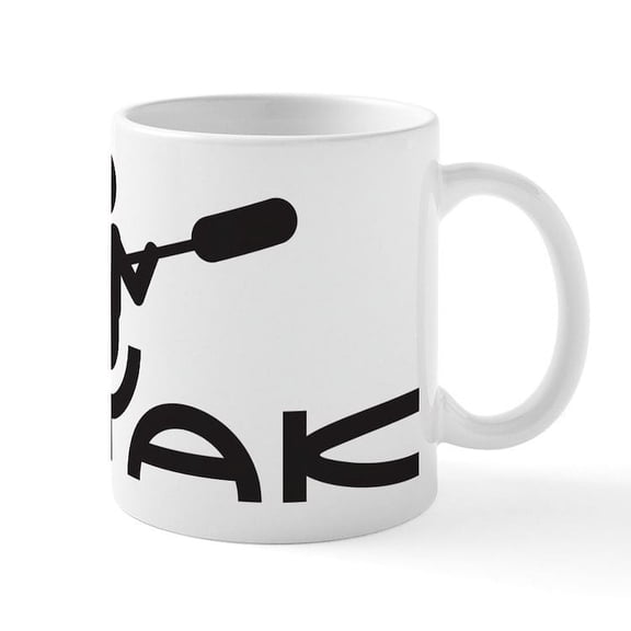 CafePress - Kayak Logo Mug - 11 oz Ceramic Mug - Novelty Coffee Tea Cup