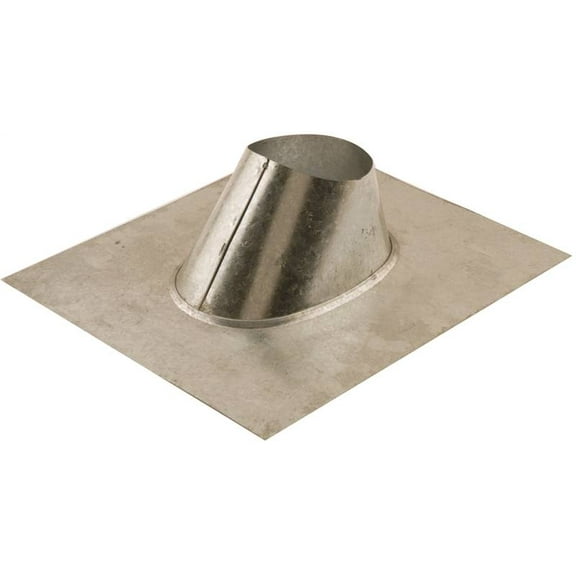 AmeriVent 4EF Roof Vent Flashing, 16-3/8 in OAL, 13-3/4 in OAW, Galvanized Steel