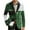 02-Green, variant on St. Patrick's Day Corduroy Blazer Formen Shamrock Jackets 3D Splicing Printed Colorblock Button Loose Work Sport Coat with Pocket 13-Green S