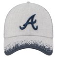 thumbnail image 2 of Men's New Era Gray Atlanta Braves Visor Paint Splatter 39THIRTY Flex Hat, 2 of 5