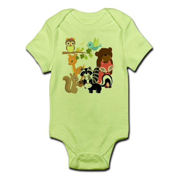 CafePress - Forest Friends Infant Bodysuit - Baby Light Bodysuit