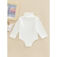 thumbnail image 4 of Bagilaanoe Newborn Baby Boys Girls Rompers Tops Long Sleeve Turtleneck Bodysuit 6M 12M 18M 24M Infant One Piece Jumpsuit, 4 of 8