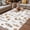 Brown, variant on Brown Spring Floral Outdoor Rug for Patio/Deck/Porch, Non-Slip Large Area Rug 3 x 5 Ft, Flowers Leaves Elegant Pastoral Indoor Outdoor Rugs Washable Area Rugs, Reversible Camping Rug Carpet Runner