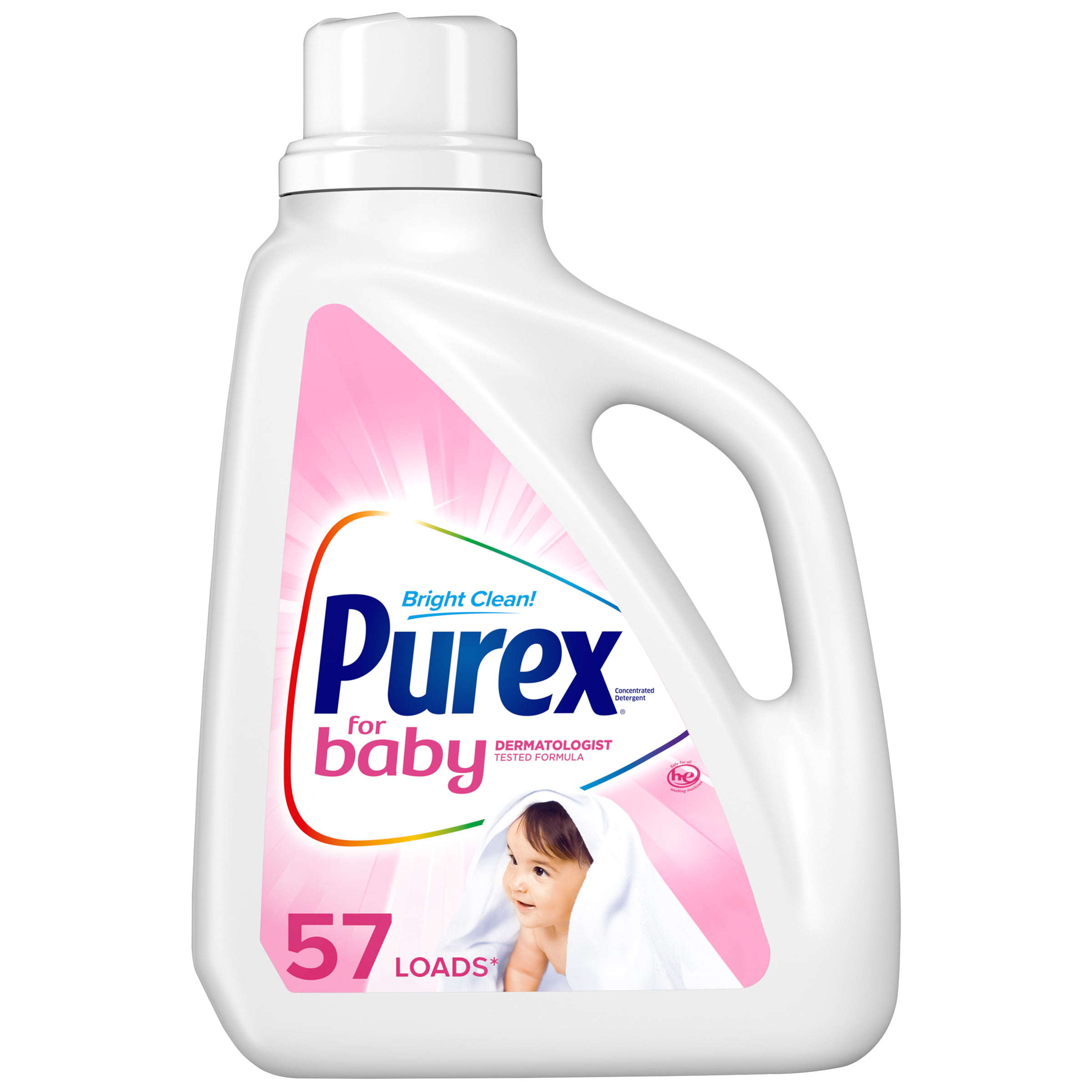Purex Liquid Laundry Detergent for Baby, 75 Fluid Ounces, 57 Loads