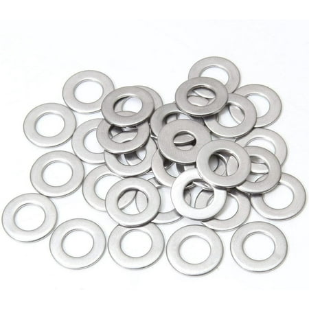 

400PCS 304 Stainless Steel Repair Washer Round Spacer Washers Flat Penny Washer O-Ring Repair Lock Washer for Home Decoration General Repair