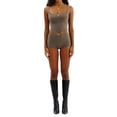 thumbnail image 2 of Women 2 Piece Cotton Pajamas Shorts Set Bow Trim Crop Cami Top and Bodycon Shorts Suit Summer Casual Cute Sleepwear, 2 of 4