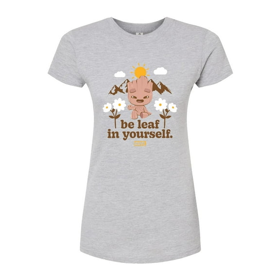Marvel Guardians of the Galaxy - Be Leaf In Yourself - Juniors Fitted Graphic T-Shirt