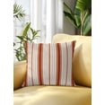 thumbnail image 2 of Outdoor Pillows Waterproof, Red Striped Bedding Throw Pillows with Insert for Couch Sofa Bed, Modern Minimalist Stripes Farmhouse 18x18 Inch Pillowcases Decorative Camping Patio Pillow Set of 1, 2 of 8