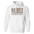 thumbnail image 1 of Anesthetist Nurse Leopard Print Hoodie Sweatshirt Unisex Large White, 1 of 5