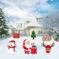 thumbnail image 2 of Christmas Decorations 6pcs Lawn Multicolor Garden Easy To Install ABS + Corrugated Paper Santa Claus And Elf  Yard Signs, 2 of 8