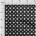 thumbnail image 2 of oneOone Cotton Jersey Black Fabric Valentine Heart Quilting Supplies Print Sewing Fabric By The Yard 58 Inch Wide, 2 of 4