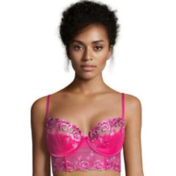 Maidenform Womens Extra Sexy Embroidered-lace Balconette Bra Size 34D