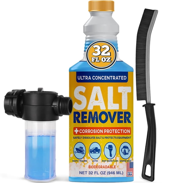 Kit eliminador de sal Escentile Salt Gone 960 ml con cepillo
