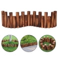thumbnail image 2 of Conditiclusy Anti-Corrosion Wood Log Lawn Grass Edging Garden Flower Bed Border Fence Decor, 2 of 2