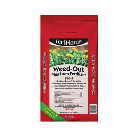 Voluntary Purchasing Group 10921 Weed Out Plus Lawn Fertilizer, 25-0-4, Covers 5,000-Sq.-Ft. - Quantity