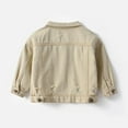 thumbnail image 2 of Esaierr Toddler Kid Baby Boy Girl Jean Jacket Long Sleeve Button Solid Color Cotton Casual Outerwear, 2 of 5