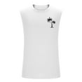 thumbnail image 3 of Xysaqa Men's Fashion Palm Tree Graphic Tees Big & Tall Tank Tops for Men Cotton Sleeveless Running Athletic T-Shirts Hawaiian Beach Shirts Gym Workout T Shirts for Men 2X 3X 4X Summer Savings, 3 of 5