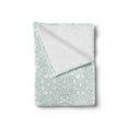 thumbnail image 2 of Moroccan Soft Flannel Fleece Throw Blanket, Culture Inspired Elements Geometric Design Eastern Stars, Cozy Plush for Indoor and Outdoor Use, 60" x 80", Seafoam White, by Ambesonne, 2 of 5