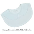 thumbnail image 4 of Sonducket 2 piezas de cuello falso desmontable Ropa alternativa Diseño delicado Collares falsos Accesorios de disfraces blanco Sonducket AP008266-01B, 4 of 5