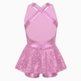thumbnail image 2 of inhzoy Kids Girls Jazz Latin Leotard Ballet Gymnastic Dress Pink 14, 2 of 6
