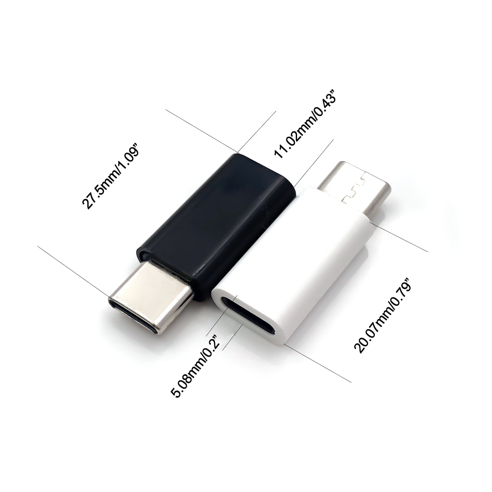 Portable 2-in-1 USB Female Adapter to Lightning Male and USB-C Male OT –  OnlyKey