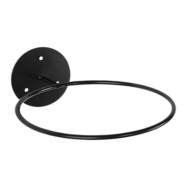 KAKOWELY Iron Basketball Display Shelf Portable Basketball Holder Wall-mounted Balls Rack,9.45"X7.28"X2.56"