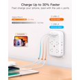 thumbnail image 3 of Protector contra sobretensiones BESHON con 8 salidas 3 USB (2 USB C) 900J, 3 of 7