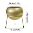 thumbnail image 2 of COM1950s Metal Floor Planter With Stand, Decorative Large Planters With Drainage Holes, Modern Elevated Flower Pot for Living Room, Office and Balcony, 2 of 7