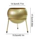 thumbnail image 3 of Large Planters With Stand Decorative Floor Planters Metal Pots With Drainage Holes For Living Room Office Garden Or Balcony, 3 of 6
