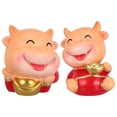 thumbnail image 1 of Shisuyan Design Mignon Mascotte Rouge Résine 2 Pcs 1.97x1.57x1.38 Po, 1 of 8