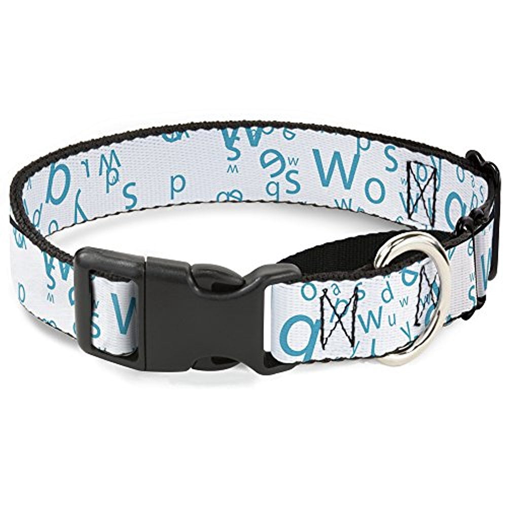 buckle-down stargazer white blue martingale dog collar