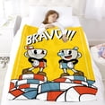 thumbnail image 5 of Throw Blanket for The Cuphead Show Bed Couch Soft Warm Flannel Blanket for Kids Girls Boys Gifts Home Decor 40x50 Inch, 5 of 7