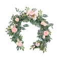 thumbnail image 4 of Guirnalda de flores artificiales, flores artificiales falsas, guirnalda de vegetación de 1,8 m de largo, flores rosas, enredadera de flores para arco Estilo C, 4 of 8