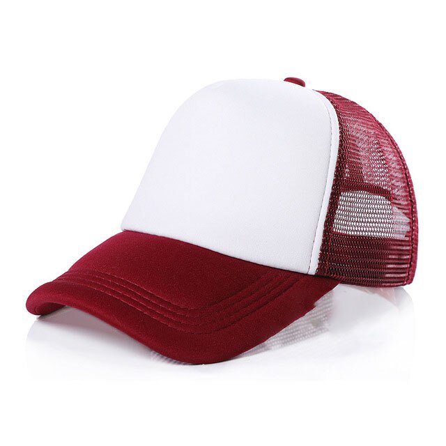 1 PCS Custom Logo Baseball Cap Advertising Hat Adult Child Personality DIY Design Trucker Hat Blank Mesh Cap Men Women 42 ColorsNo Logo&49-54cm-Kids Gao Jinjia LED