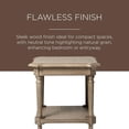 thumbnail image 5 of Open Box Maven Lane Pullman Square Wooden Side Table in Antiqued Grey Finish, 5 of 6