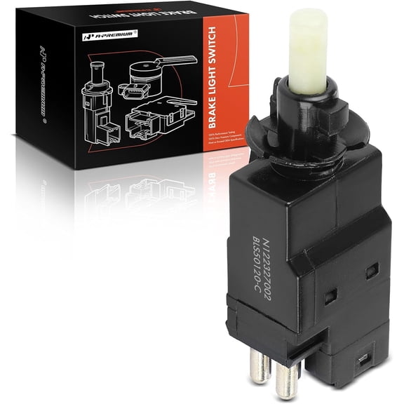 A-Premium Brake Light Switch Lamp Compatible with Mercedes-Benz C220 C230 C280 C36 C43 AMG, E300 E320 E420 E500 E55 AMG, S320 S350 S420 S500 S600 SL320, SLK230 SLK32 AMG & Chrysler Crossfire, 4 Pins