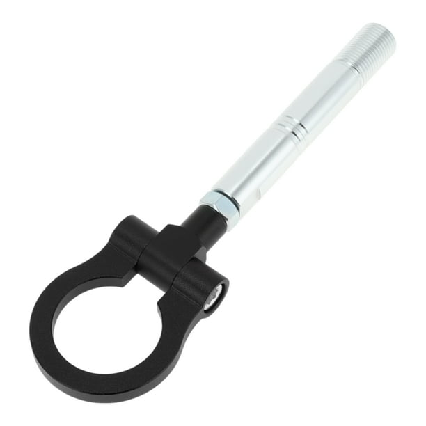 Gancho de remolque de anillo delantero/trasero Unique Bargains, gancho de remolque atornillable para Toyota Avanza, gancho de remolque de carreras plegable de aluminio, gancho circular negro